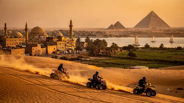 Quad ATV desert