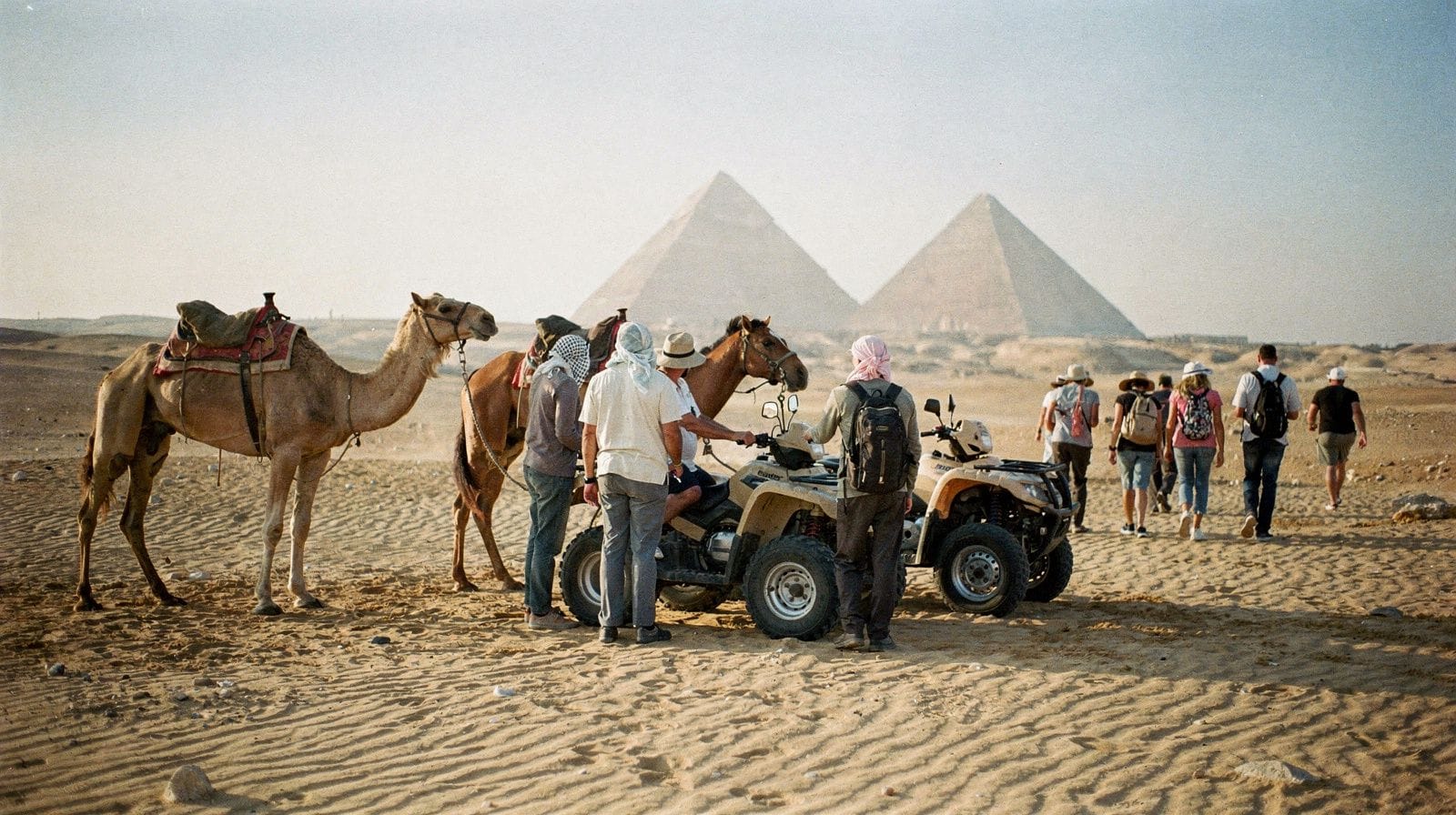 Chameau, cheval ou quad à Gizeh
